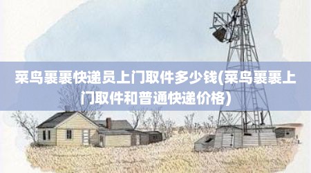 菜鸟裹裹快递员上门取件多少钱(菜鸟裹裹上门取件和普通快递价格)