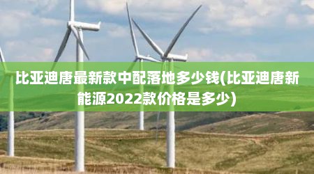 比亚迪唐最新款中配落地多少钱(比亚迪唐新能源2022款价格是多少)