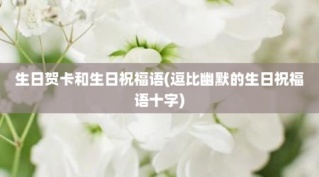 生日贺卡和生日祝福语(逗比幽默的生日祝福语十字)