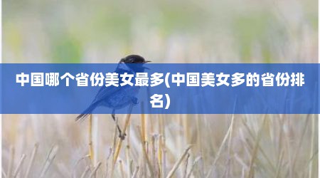 中国哪个省份美女最多(中国美女多的省份排名)