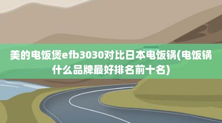 美的电饭煲efb3030对比日本电饭锅(电饭锅什么品牌最好排名前十名)