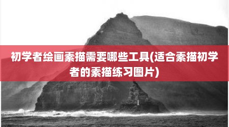 初学者绘画素描需要哪些工具(适合素描初学者的素描练习图片)