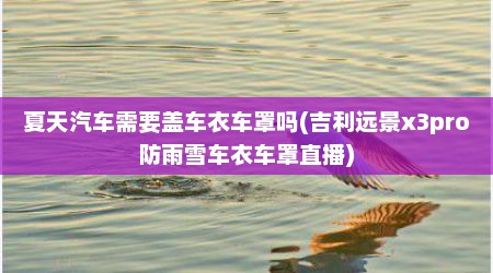 夏天汽车需要盖车衣车罩吗(吉利远景x3pro防雨雪车衣车罩直播)
