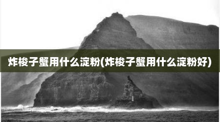 炸梭子蟹用什么淀粉(炸梭子蟹用什么淀粉好)