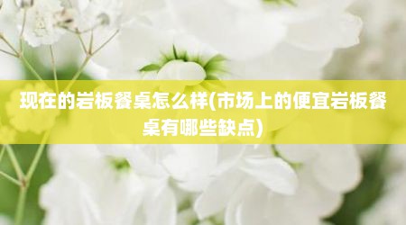 现在的岩板餐桌怎么样(市场上的便宜岩板餐桌有哪些缺点)