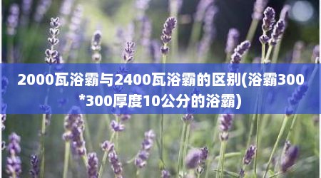 2000瓦浴霸与2400瓦浴霸的区别(浴霸300*300厚度10公分的浴霸)