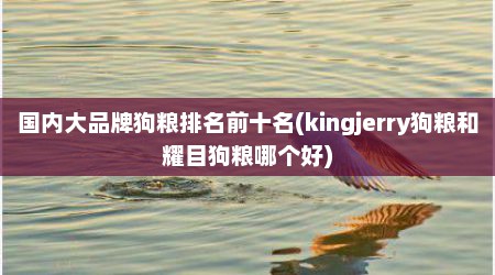 国内大品牌狗粮排名前十名(kingjerry狗粮和耀目狗粮哪个好)