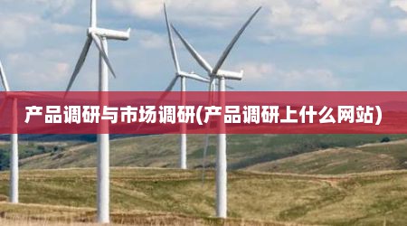 产品调研与市场调研(产品调研上什么网站)