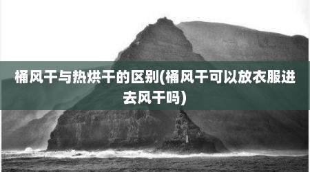 桶风干与热烘干的区别(桶风干可以放衣服进去风干吗)