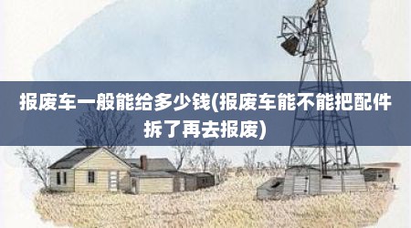 报废车一般能给多少钱(报废车能不能把配件拆了再去报废)