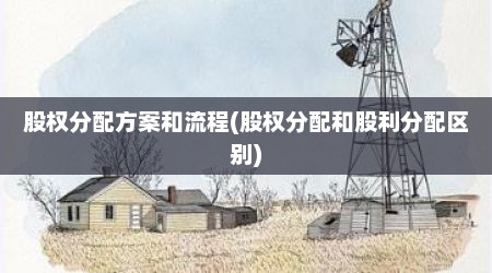 股权分配方案和流程(股权分配和股利分配区别)