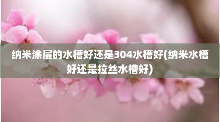 纳米涂层的水槽好还是304水槽好(纳米水槽好还是拉丝水槽好)