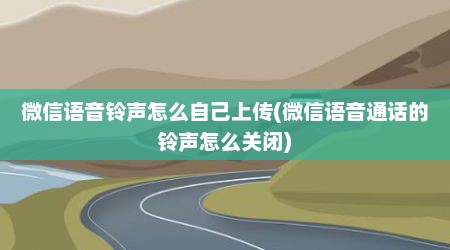 微信语音铃声怎么自己上传(微信语音通话的铃声怎么关闭)