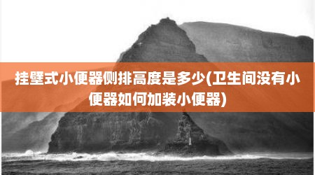 挂壁式小便器侧排高度是多少(卫生间没有小便器如何加装小便器)