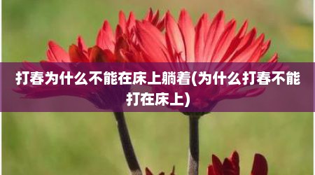 打春为什么不能在床上躺着(为什么打春不能打在床上)