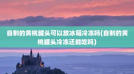 自制的黄桃罐头可以放冰箱冷冻吗(自制的黄桃罐头冷冻还能吃吗)
