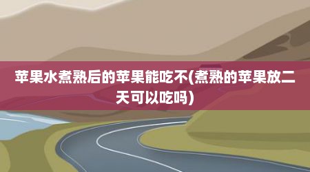 苹果水煮熟后的苹果能吃不(煮熟的苹果放二天可以吃吗)