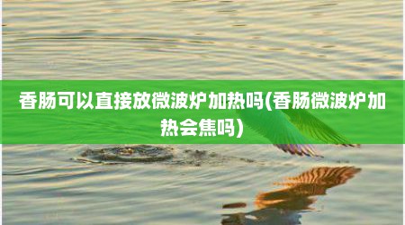 香肠可以直接放微波炉加热吗(香肠微波炉加热会焦吗)
