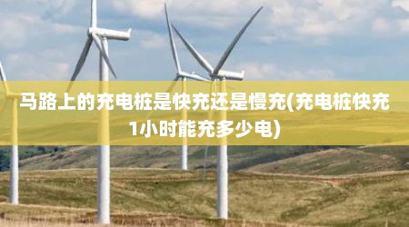 马路上的充电桩是快充还是慢充(充电桩快充1小时能充多少电)
