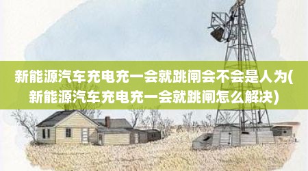 新能源汽车充电充一会就跳闸会不会是人为(新能源汽车充电充一会就跳闸怎么解决)