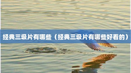 经典三圾片有哪些（经典三圾片有哪些好看的）