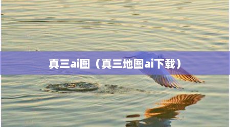 真三ai图（真三地图ai下载）