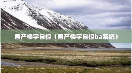 国产楼宇自控（国产楼宇自控ba系统）