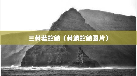 三棘若蛇鲭（棘鳞蛇鲭图片）