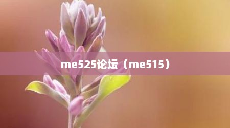 me525论坛（me515）