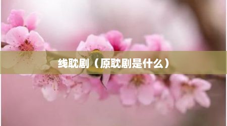 线耽剧（原耽剧是什么）