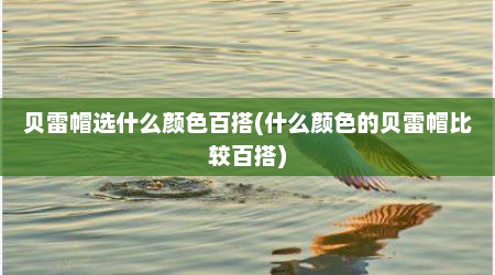 贝雷帽选什么颜色百搭(什么颜色的贝雷帽比较百搭)