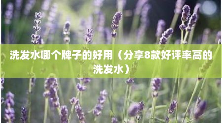 洗发水哪个牌子的好用（分享8款好评率高的洗发水）