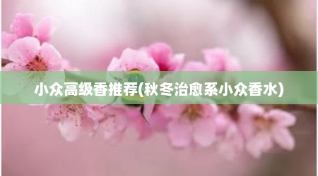 小众高级香推荐(秋冬治愈系小众香水)