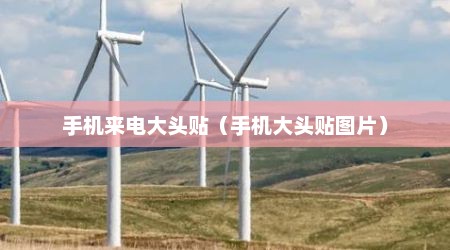 手机来电大头贴（手机大头贴图片）