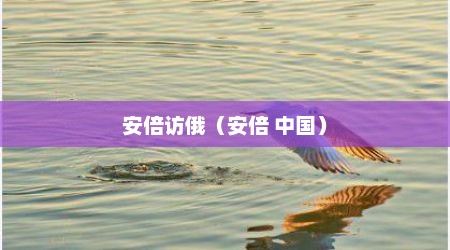 安倍访俄（安倍 中国）