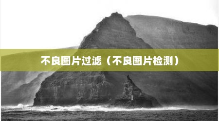 不良图片过滤（不良图片检测）