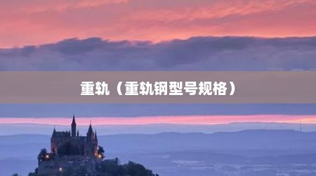 重轨（重轨钢型号规格）