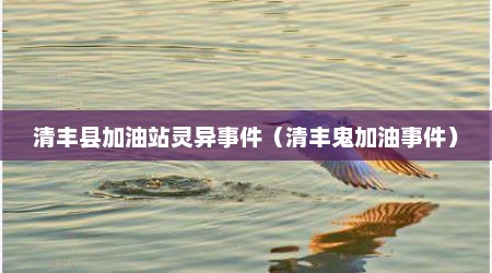 清丰县加油站灵异事件（清丰鬼加油事件）