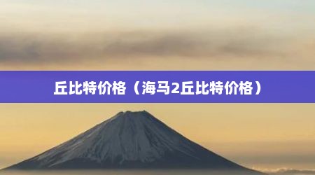 丘比特价格（海马2丘比特价格）