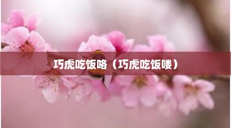 巧虎吃饭咯（巧虎吃饭喽）