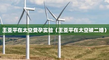 王亚平在太空受孕实验（王亚平在太空被二婚）