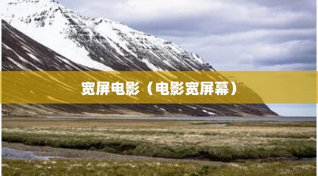 宽屏电影（电影宽屏幕）