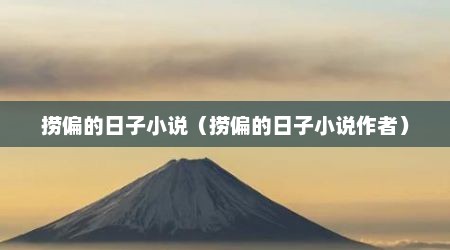 捞偏的日子小说（捞偏的日子小说作者）