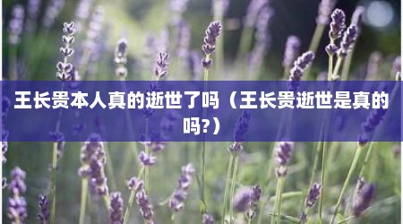 王长贵本人真的逝世了吗（王长贵逝世是真的吗?）