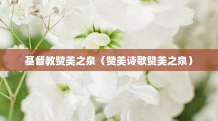 基督教赞美之泉（赞美诗歌赞美之泉）