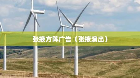 张掖方阵广告（张掖演出）
