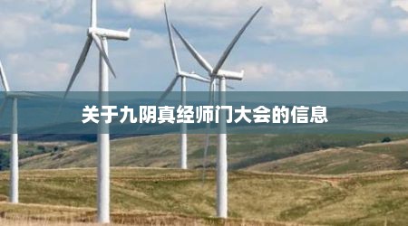 关于九阴真经师门大会的信息