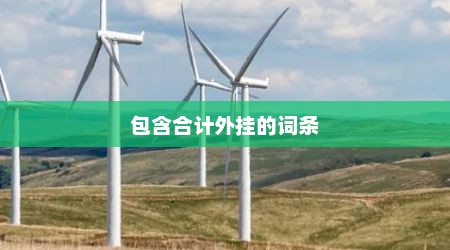 包含合计外挂的词条