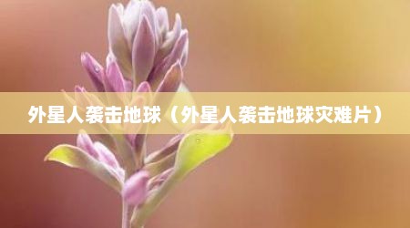 外星人袭击地球（外星人袭击地球灾难片）