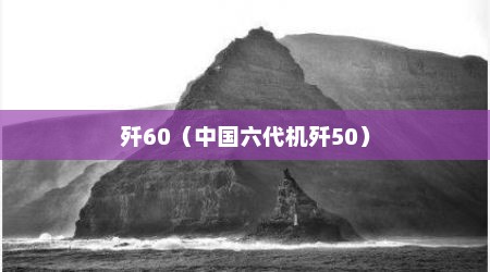 歼60（中国六代机歼50）